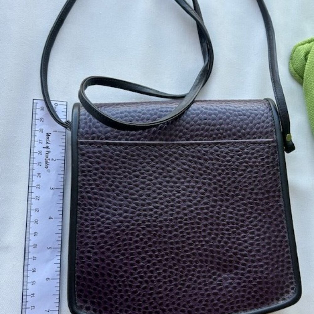 ROCHE LEATHER COMPANY Aubergine Purple Berkeley BAG - Picture 5 of 13